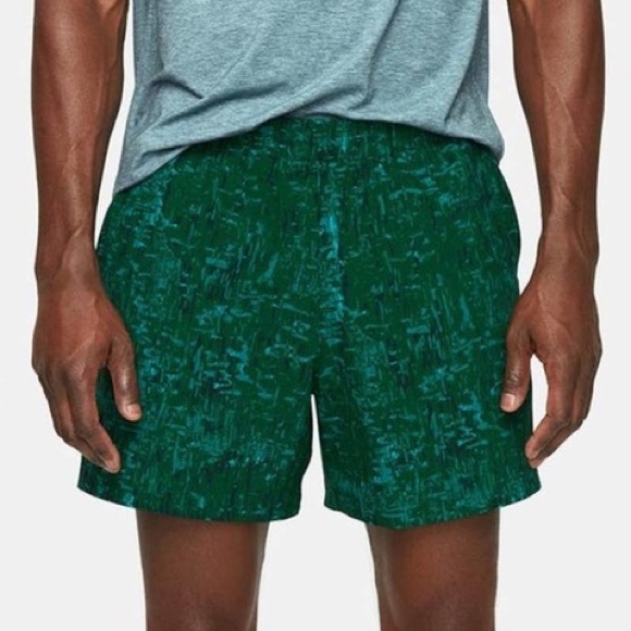 Outdoor Voices Other - Outdoor Voices Green Patterned Anytime Lined Athletic Shorts Mens SZ L 5” Inseam